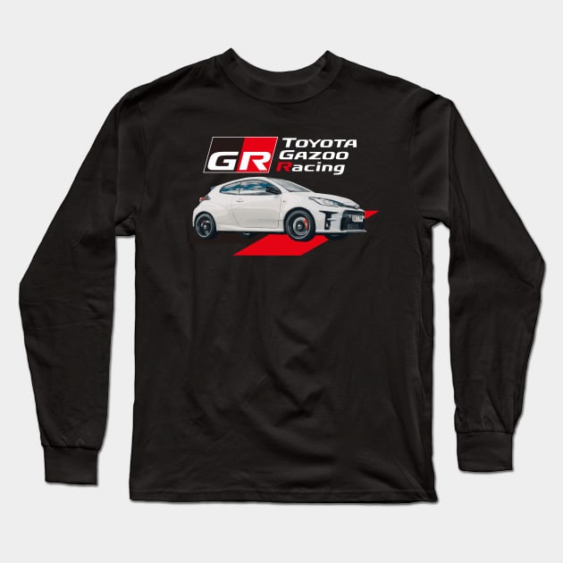 GR Yaris toyota gazoo racing Long Sleeve T-Shirt by cowtown_cowboy